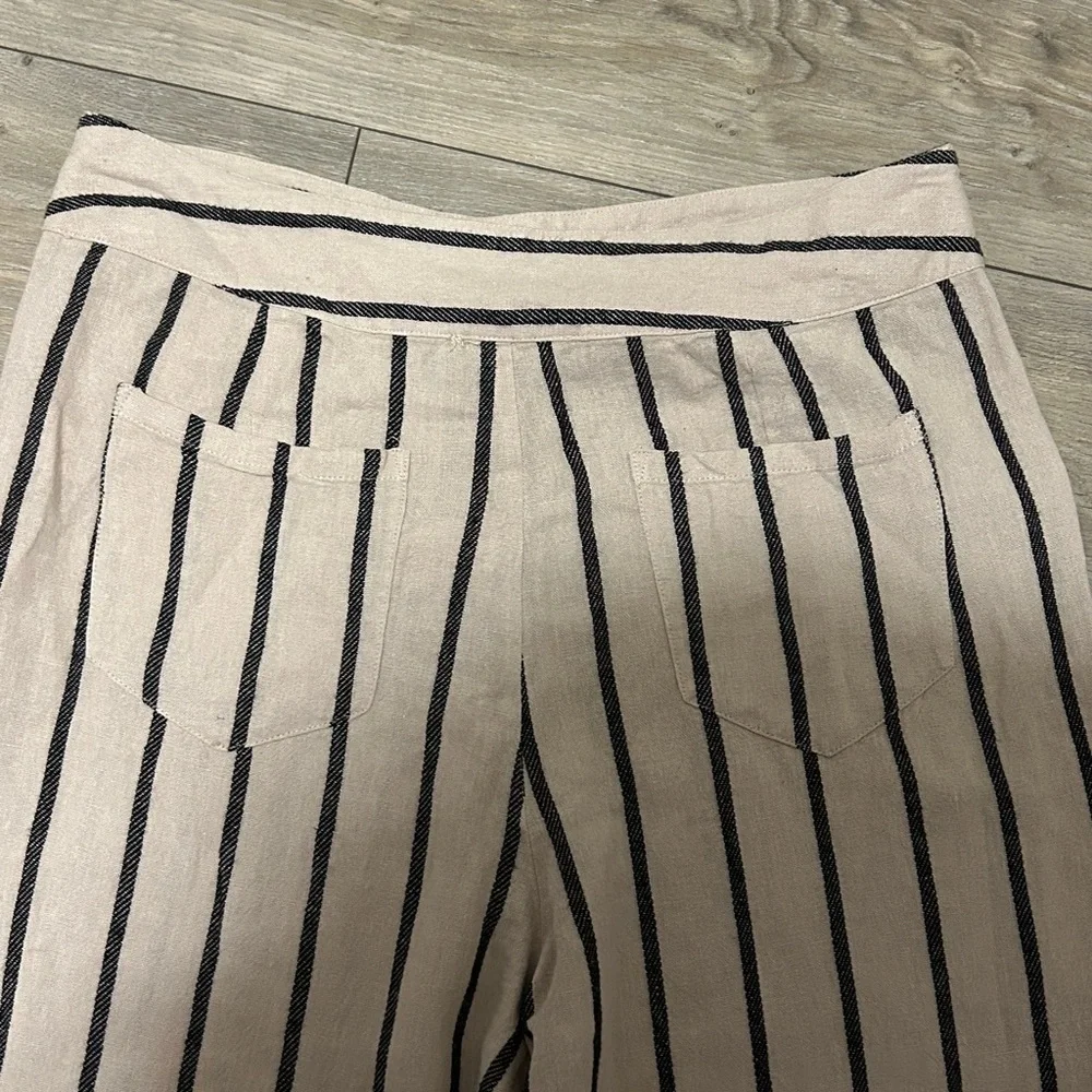 NWT Tahari Black and White Striped Wide Leg Pants - Picture 13 of 14